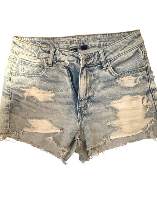 American Eagle Outfitters Pants - American Eagle Outfitters Distressed Light Blue Denim Cutoff Shorts